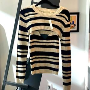 Anthropology Striped knitted sweater